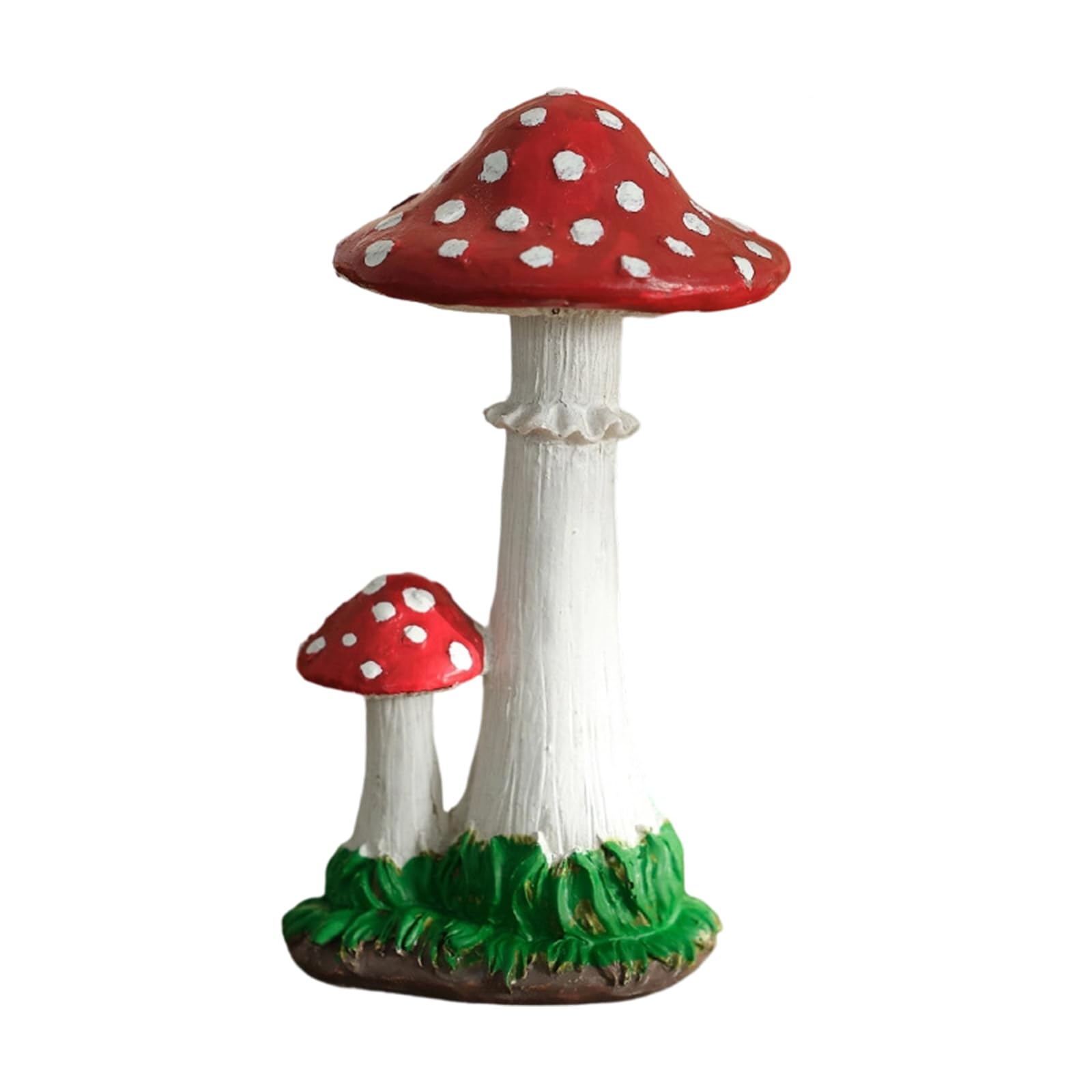 Psdndeww Handcrafted Resin Mushroom Miniature Sculpture for Garden Yard Landscaping and Play Areas Decoration Ornament Handcrafting Miniature Mushroom Figurine