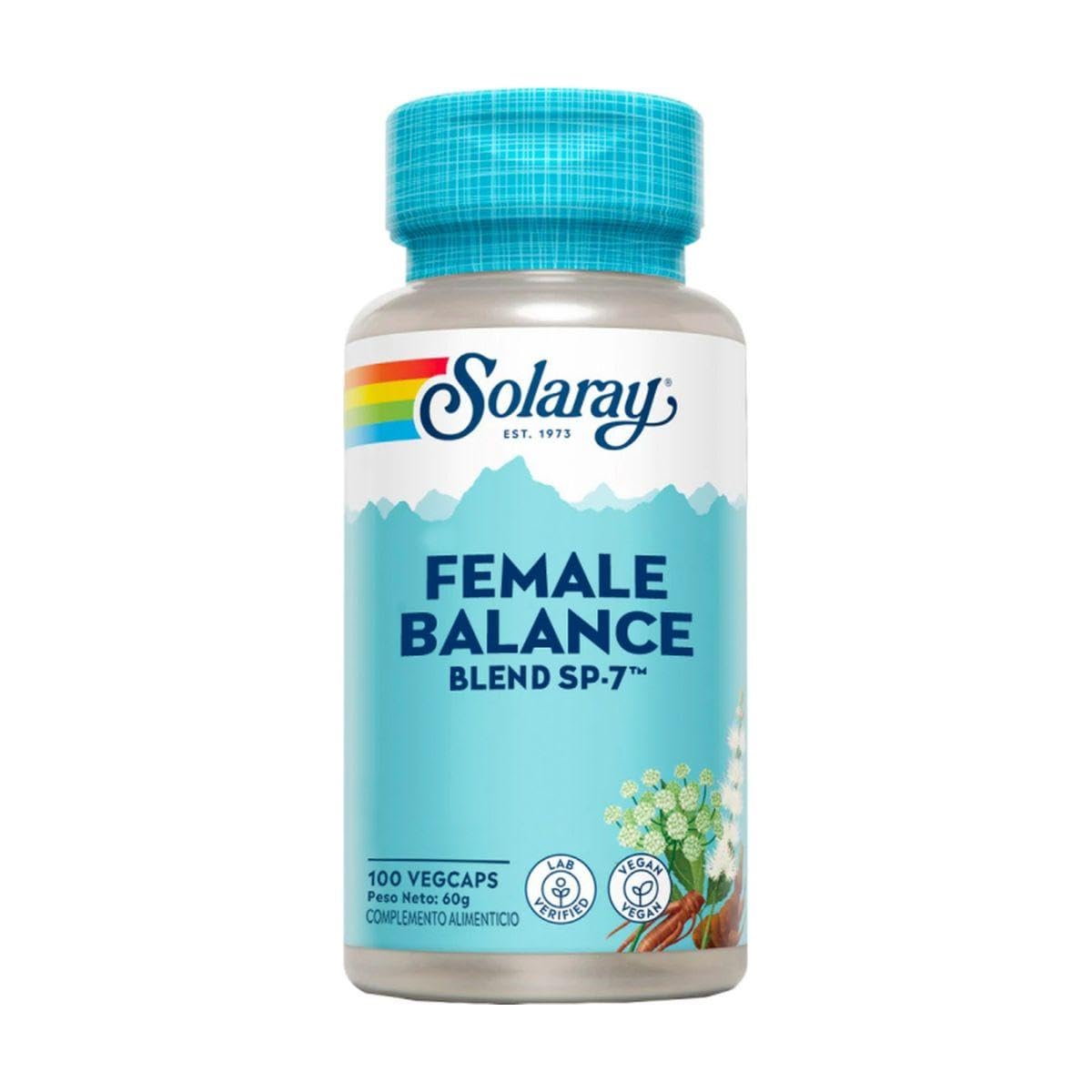 Solaray Female Balance | 100 Vegcaps | Ayuda para la mujer| Complemento alimenticio para la mujer