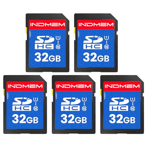 INDMEM SDJ[h 32GB 5ZbgSDHC [J[h UHS-I U1 Class10  Full HD rfI SD card fW^J
