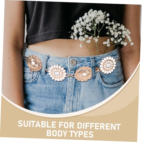 Stylish Heavy-Duty Zinc Alloy Waist Chain Belt for Women Adjustable Length Fashion Accessory for Dresses and Casual Outfits3