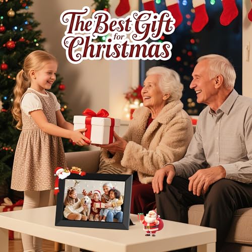 undefined Frameo 10.1 Inch WiFi Digital Picture Frame, Smart Cloud Electronic Photo Frame with HD IPS Touch Screen Slideshow 32GB Memory Auto-Rotate Wall Mount, Share Photos/Videos from Phone by Frameo App の商品画像 4