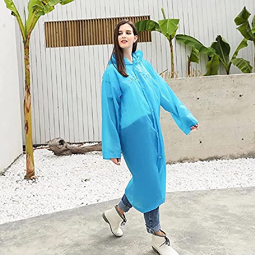 Image of Rain Poncho for Kids Boys Girls - 2 Pack Reusable Waterproof Rain Coat Jacket for Teen Disney, Clear Pink Yellow Blue Purple