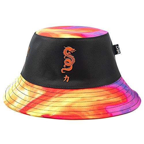 Chapéu Bucket Hat MXC BRASIL Dragão Dragon Tie Dye Tamanho:Único;Cor:Preto