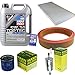 Produktbild QR-PARTS 69378690 Filter Set Inspektionspaket 5 Liter Motoröl Top Tec 4600 5W-30 MANN-FILTER Innenraumfilter Kraftstofffilter Luftfilter Ölfilter