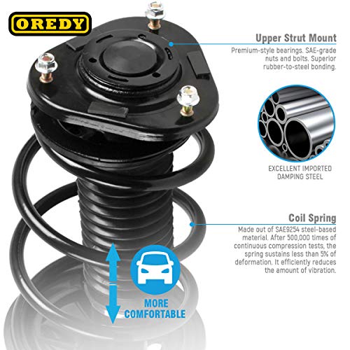 Oredy Front Strut With Coil Spring Assembly Kit Replacement For 2003-2008 Toyota Corolla - 172114 172115 #TOP2