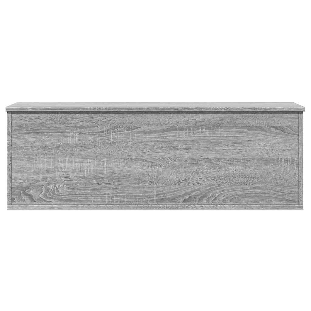 Caja de almacenamiento gris Sonoma 102 x 35 x 35 cm, material de madera, organizador de almacenamiento para estantería, ropa, armario