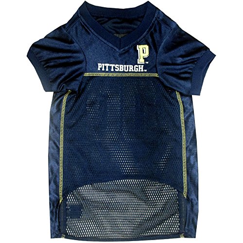 Image of Pets First Collegiate Pittsburgh Panthers Dog Mesh Jersey, Medium