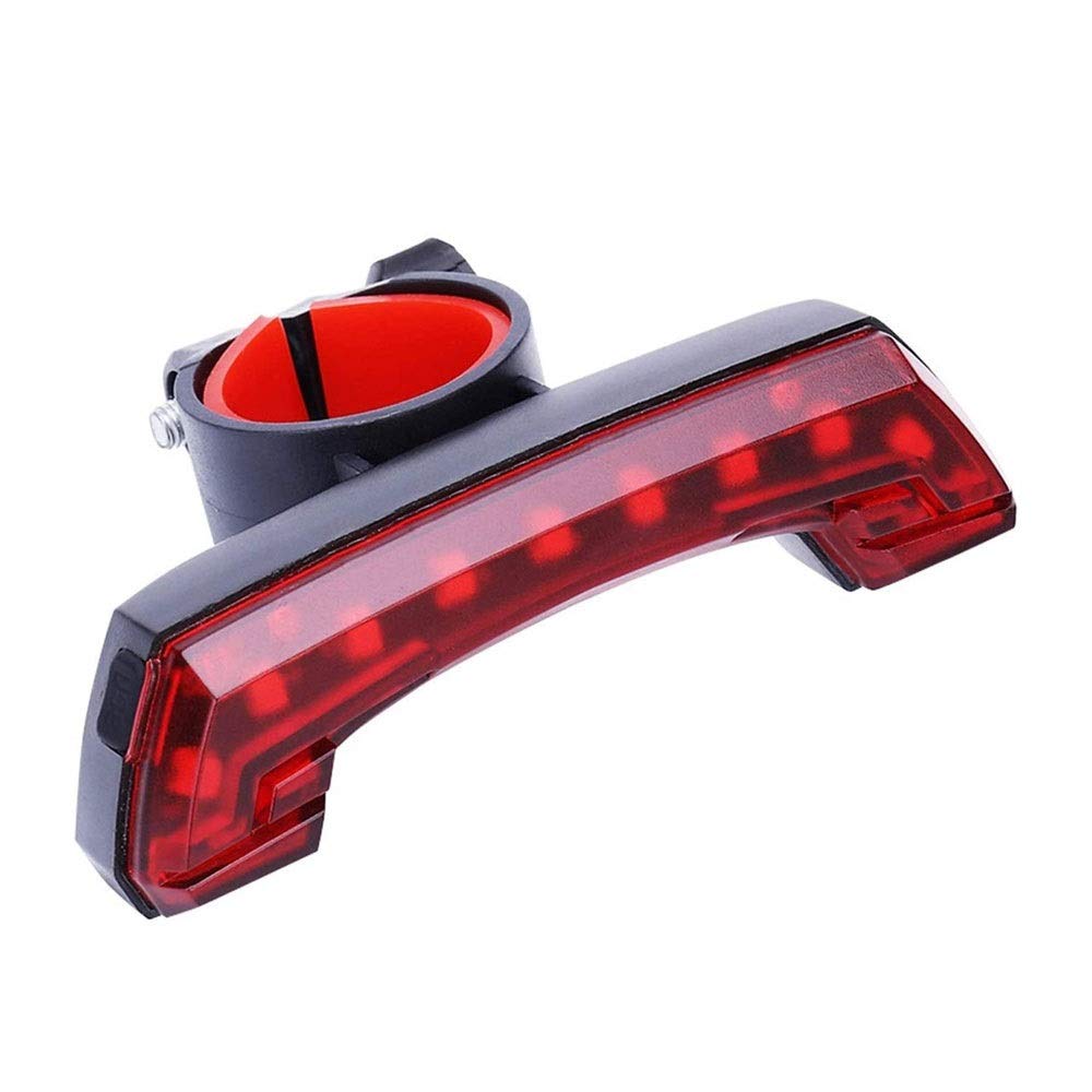 Luz de la Cola de la Bicicleta: Luces Red Tight LED Linterna Linterna Easy Mount Ciclismo Freno de Seguridad Tailight USB Recargable Ultra Brillante Luz Trasera, 5 Modo