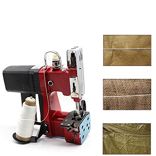 TITIDU Bag Closer Closing Machine,Industrial Portable Electric Bag Stitching Closer Seal Sewing Machine Electric Bag Sewing Machine Sealing Machines Portable 110V Sack Closer