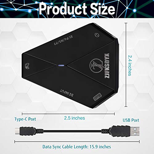 C91 Keyboard and Mouse Adapter for PS4, Xbox One,Switch, PS3,PC