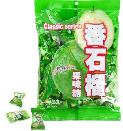 Hongyuan Guava Candy, 12.3 oz (Pack of 1) Asian Fruit Hard Candy, Sweet & Tangy Tropical Flavor,...