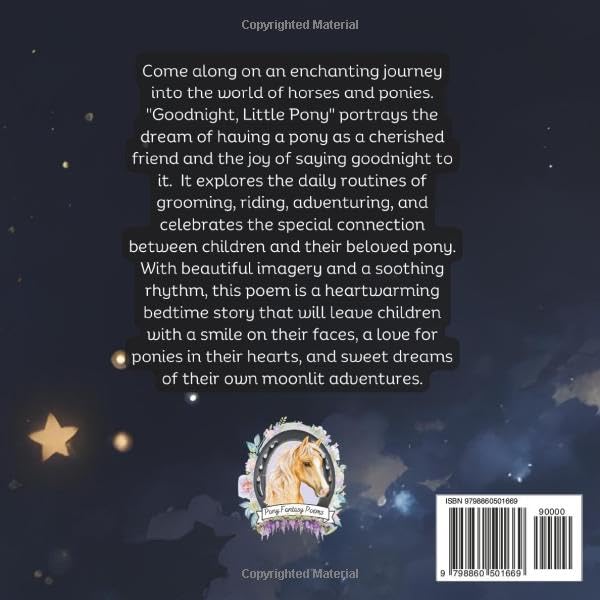 Vista 2 de Goodnight, Little Pony A Heartwarming Picture Book for Young Horse Lovers (Pony Fantasy Poems)