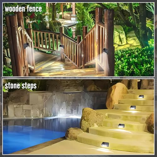 Paideste TJD-1010 Solar Fence Lights Outdoor-Ip65 Waterproof Solar Powered Deck Solar Lights, Led Sloar Lights For Outdoor Stairs, Deck Fence Step Patio Yard Garden Pathway thumb #6