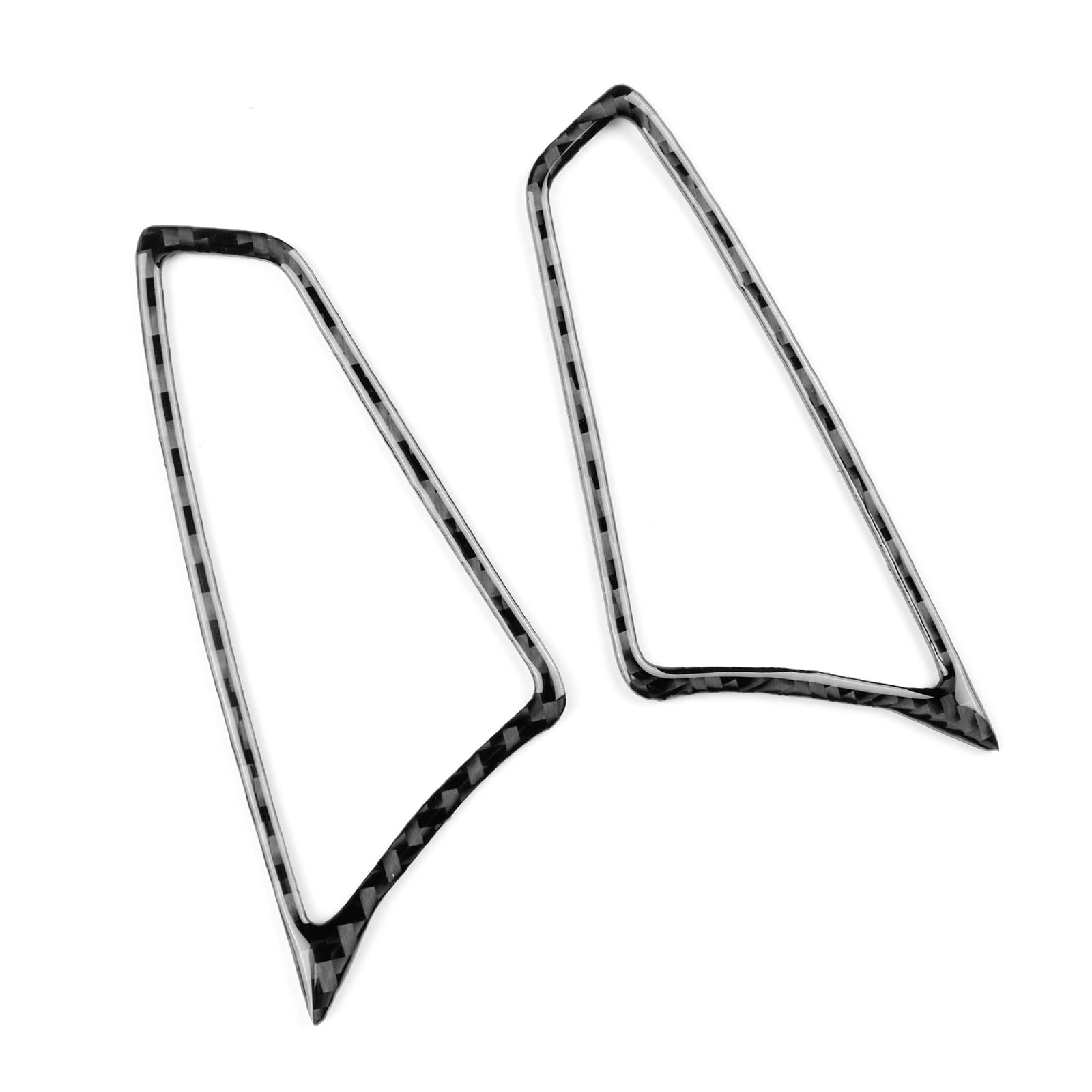KUNGKIC Per Mercedes-Benz SLK R171 2004 2005 2006 2007 2008 2009 2010 Consola Centrale in Fibra di Carbonio Pannello di Controllo Entrambi i Lati Telaio di Scarico d'Aria Adesivo Decorazione Accessori