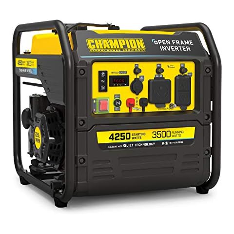 Champion Power Equipment 4250-Watt RV Ready Portable Open Frame Inverter Generator with Quiet Technology Cover