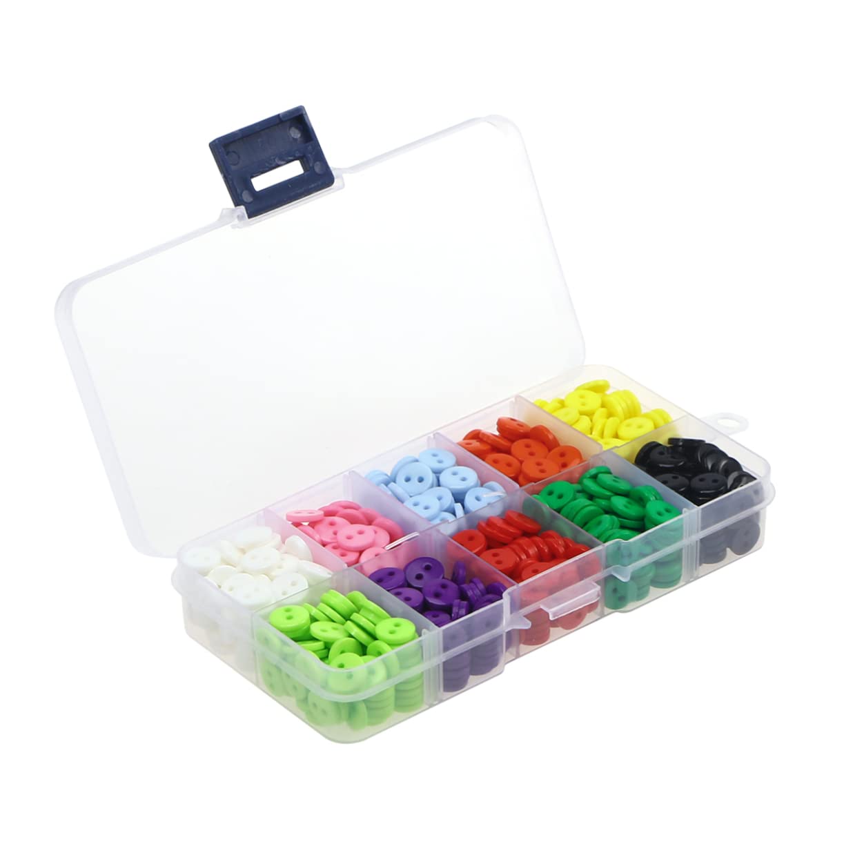SHINEOFI 2250pezzi Bottoni Resina Colorata Per Ragazzo Ragazza Di Bottoni Rotondi Per Cucito e Fai Da Te Accessori Creativi Per Abbigliamento Infantile e Scrapbooking Due Occhi Confezione