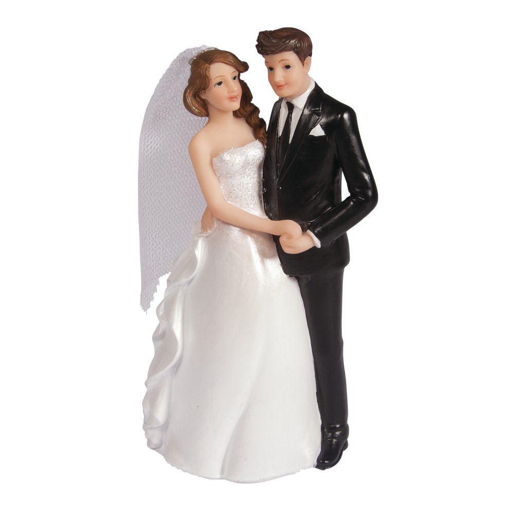 Rayher Wedding Cake Decorations Bride and Groom, Wedding Cake Toppers, Resin Figurine, 9x5.3x14,2cm, 46191000