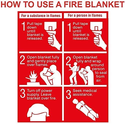 Coperta antincendio 1 m x 1 m a sgancio rapido in