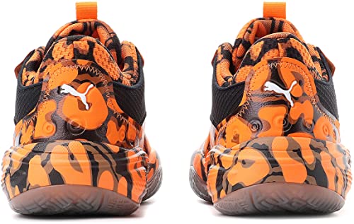 PUMA Womens Court Rider Maverick Graphic Basketball Sneakers Shoes - Orange - Size 6.5 M3