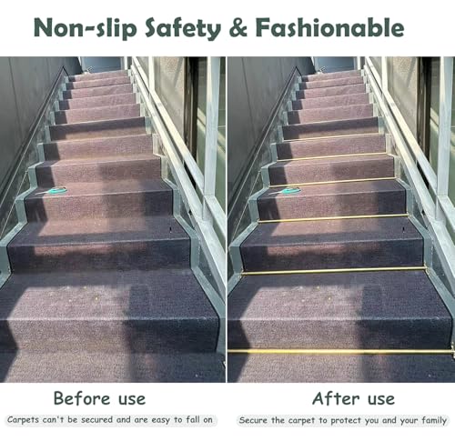 Barras de escalera para fijar alfombras y solucionar arrugas en los peldaños 7