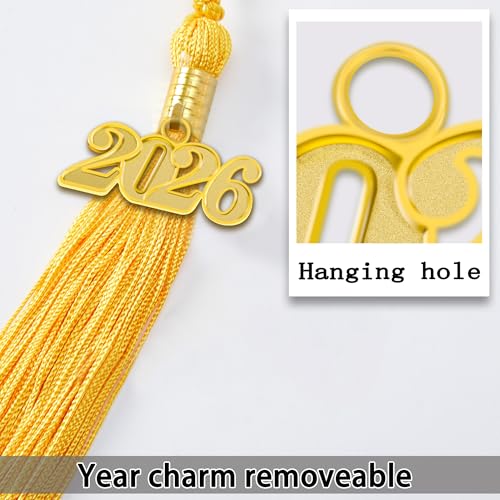 Image of 2026 Graduation Cap and Gown Matte Unisex for High School Bachelor | Heavyweight Matte Polyester, Zipper Closure, Adjustable Cap with 2026 Tassel, Sizes 39-60, Bulk Orders Available