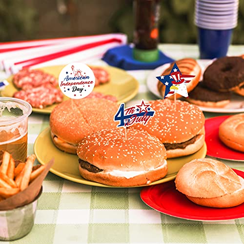 144PCS-Fourth4th-of-July-Cupcake-Toppers–Patriotic-Red-White-Blue-Cake-Picks-Party-Supplies-Decorations-Favors 144PCS Fourth4th of July Cupcake Toppers–Patriotic Red White Blue Cake Picks Party Supplies Decorations Favors