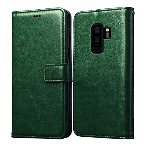Image of Flip for Samsung Galaxy S9 Plus (Leather Green) Flip Cover