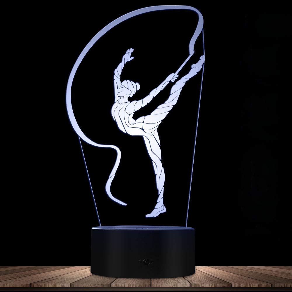 Lampada 3D Logo Twitch Con Illusione Ottica – Luce Notturna Tattile Personalizzabile – Idea Regalo Natale – Made In France