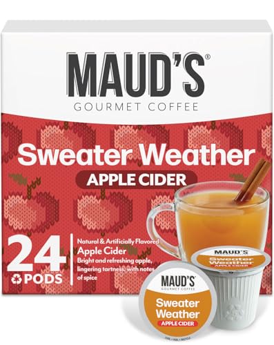 Image of Maud's Hot Apple Cider Pods, 24ct | Spiced Apple Cider in Single Serve Pods - Compatible with Keurig Coffee Makers
