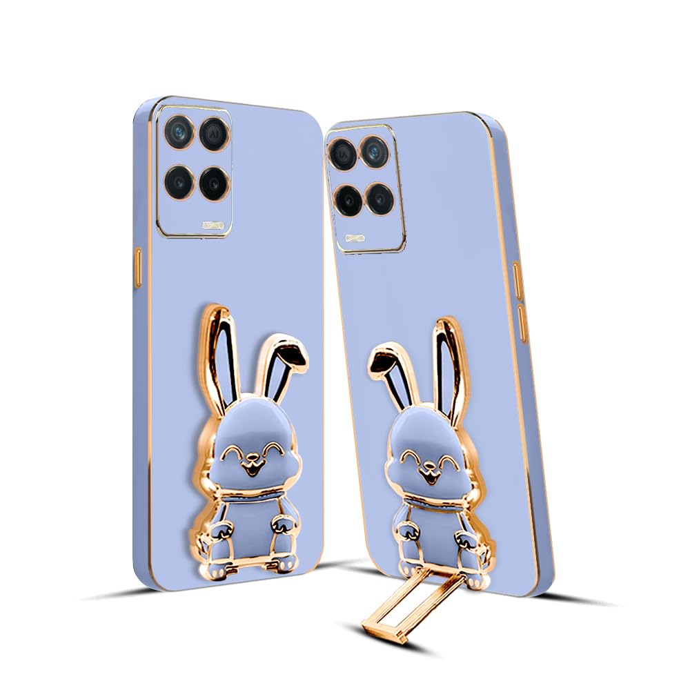 KARWAN®️ 3D Bunny with Folding Stand Back Cover Case Compatible for Realme 8 5G | Slim electroplated case | Stand case | Soft TPU | Space Astro Theme | Camera Protection-Mint (B0CGNWF329) Amazon Price History, Amazon Price Tracker