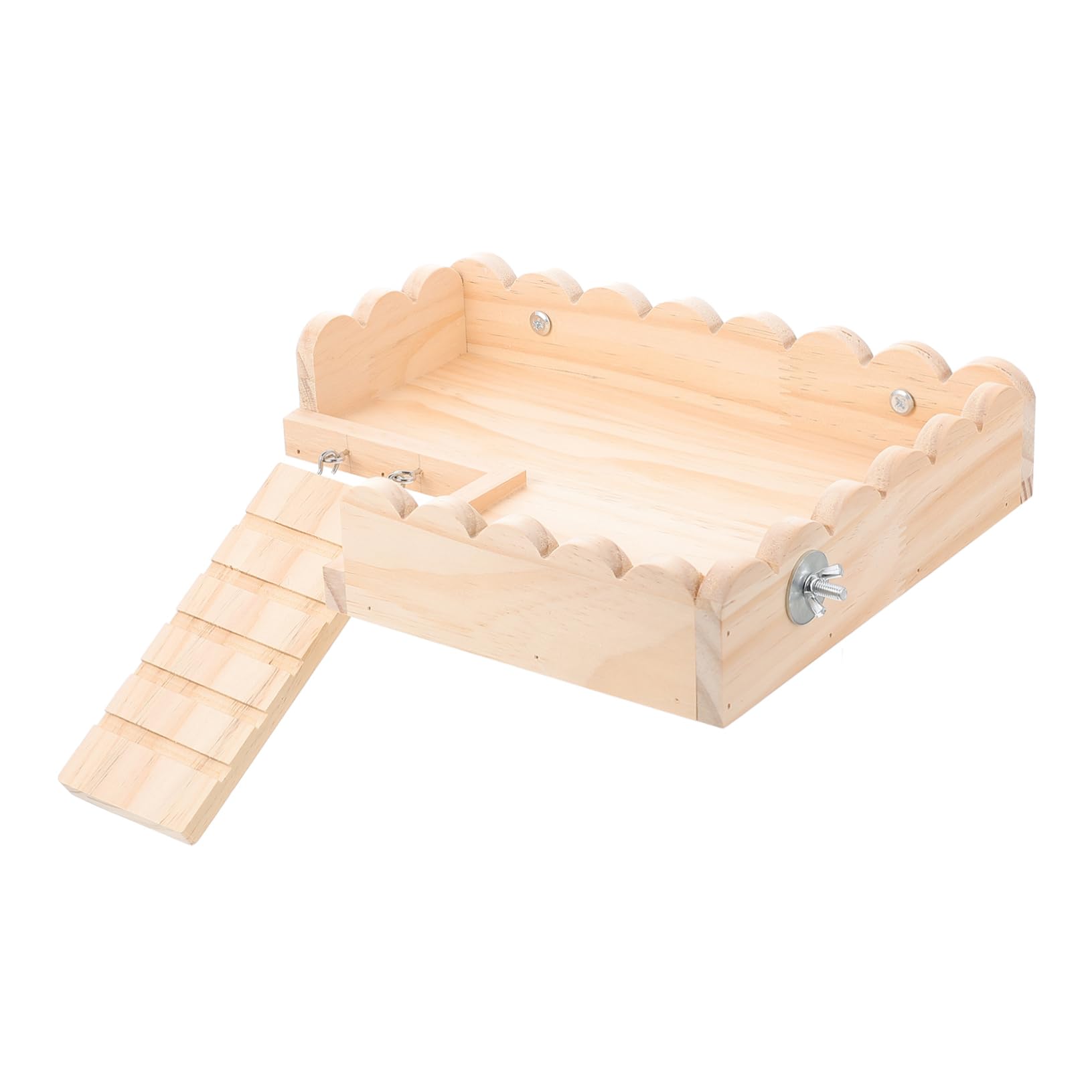 Juguete De Hámster Zona De Juegos para Ratas Plataforma De Hámster con Escalera para Hámster Pájaro Se Posa Jaula Juguetes Base De Hámster Tablero De La Jaula De Madera