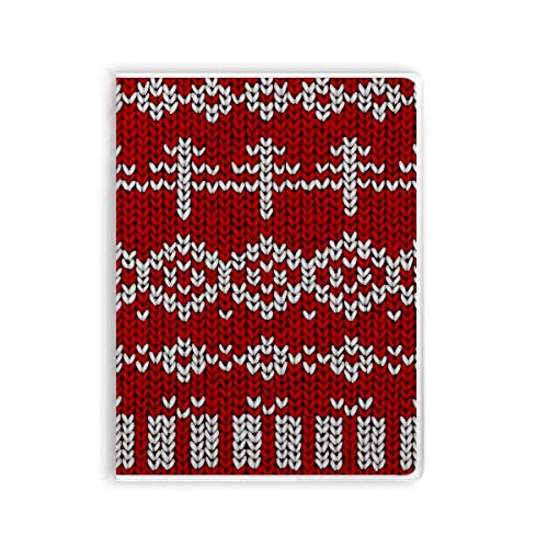 Carnet de notes couverture souple rouge motif grain vertical pour écriture et croquis