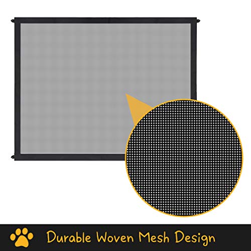BINGPET Safety Magic Dog Gate - Pet Guard Gate, Durable Portable Mesh Gate Install Anywhere, Indoor Pet Barrier for Doorway, Stairs, Gates for Kids and Pets - 39.4in x 29.5in - Thumbnail 3