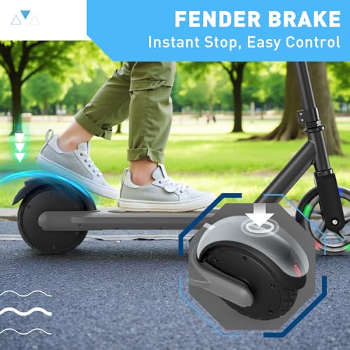 Image of Hiboy ES1 Electric Scooter for Kids Ages 4-10 | LED Light-Up Wheels & Side Lights, 5MPH Safe Speed, Easy Control, Safety Kids Scooter, UL2272 Certificate