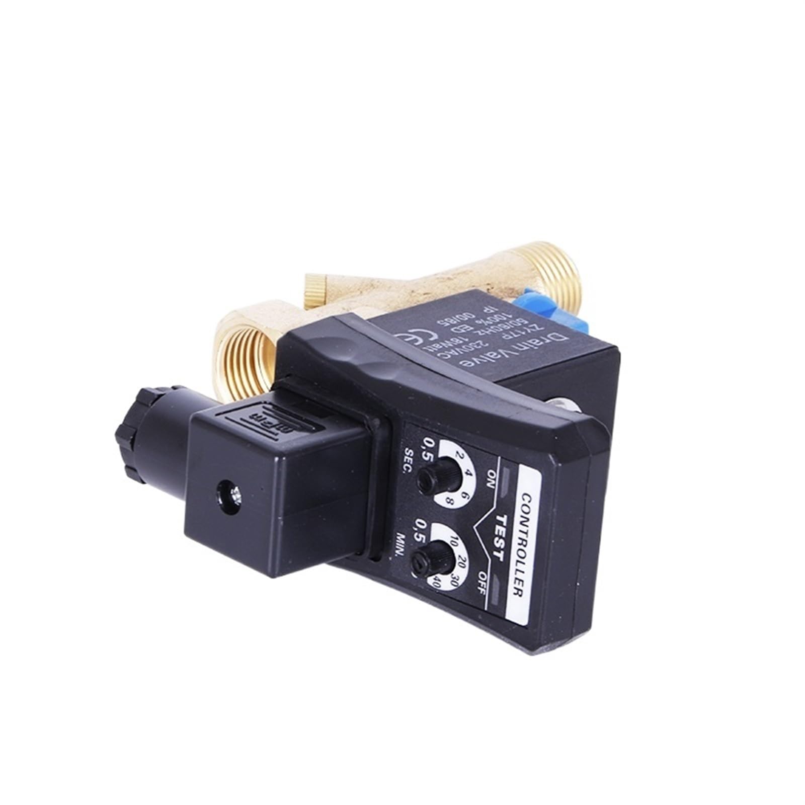 Automatyczny zawór pneumatyczny 1/2" DN15, sprężarka powietrza spustowego, przełącznik opóźnienia, elektromagnetyczny kontroler magnetyczny (OPT-AC220V DN20)