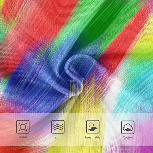 Joisal Girls Underwear Toddler 2t Cotton Panties for Girl Fancy Undies Kids Briefs Gradient Rainbow3