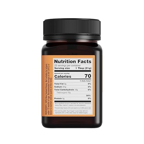 Miniatura 2 de Egmont Honey Miel de Manuka cruda MGO 50+ 17.6 oz (500 g) sin OMG, Kosher, tarro de plástico reciclado, rastreable 100% pura auténtica miel de Nueva