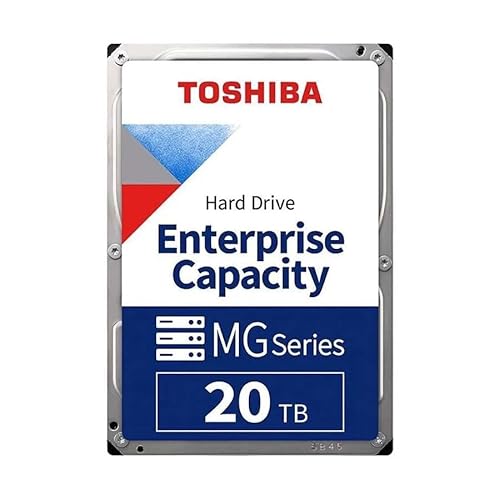 Toshiba 20TB Enterprise HDD 3.5" SAS 12Gb/s 7200RPM CMR Helium-Sealed 512e Format 512MB Cache -MG10SCA20TE