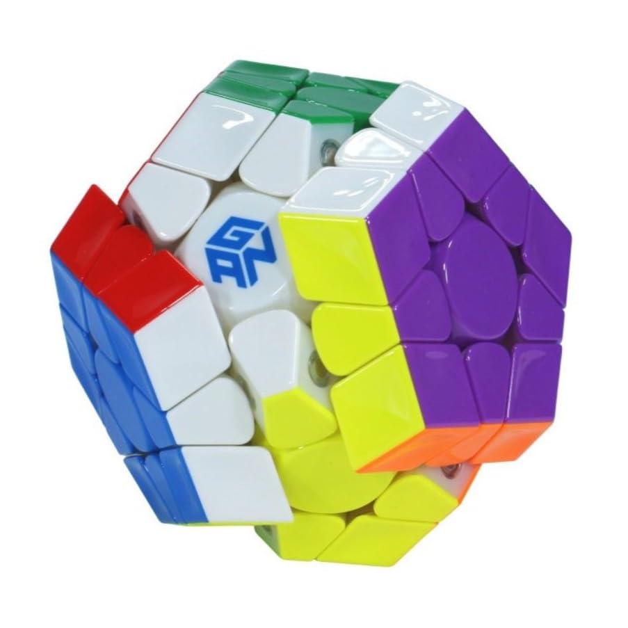 Image of GAN Megaminx V2 Magnetic Speed Cube | MagLev, 160-Point Ball-Core & UV Coated Finish | Omnidirectional Auto-Alignment 15 & 36 Customization Settings, Black