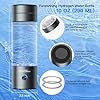 Hydrogen Water Bottle, 3000-5000ppb Rechargeable Hydrogen Rich Generator with SPE/PEM Technology in 5-Minute Electrolysis, for Home Office Travel & Fitness #5