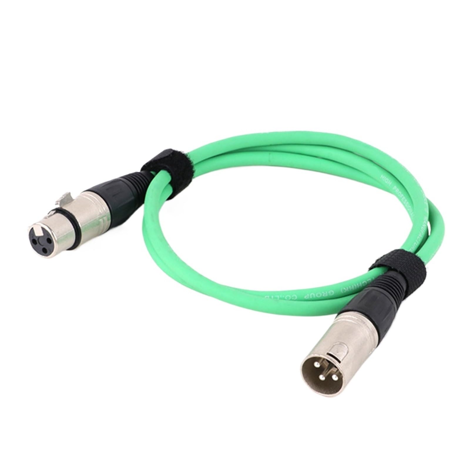 Cable de conexión de audio -Cables coloridos XLR macho a XLR hembra de 3 pines - Cable XLR balanceado for micrófono 0,3 M 1 M 2 M 3 M 5 M 8 M 10 M 15 M(Green,2m)