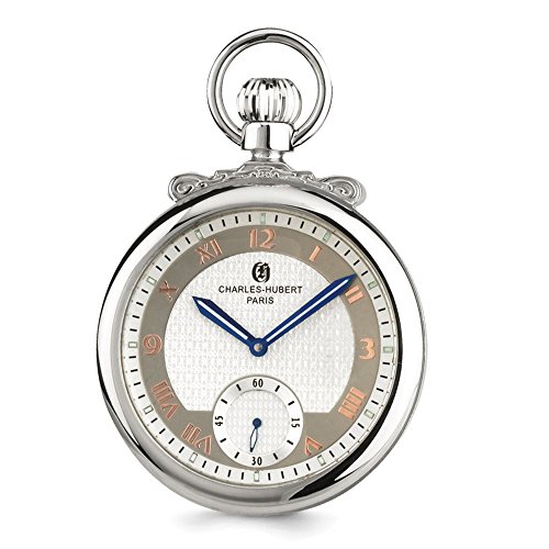 Sonia Jewels Charles Hubert Finish Off-White Dial Open Face Pocket Watch 14.5