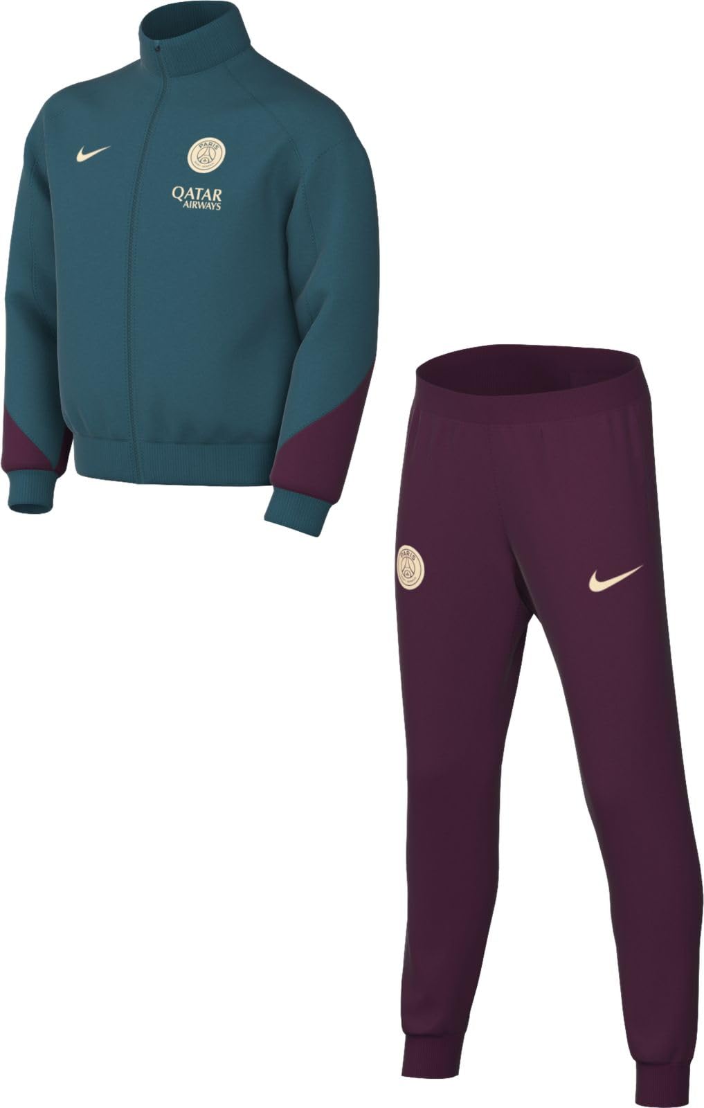Nike Psg Tracksuit Psg I Nk Df Strk Trk Suit K, Geode Teal/Burdeos/Guava Ice, FN9996-382, 9-12