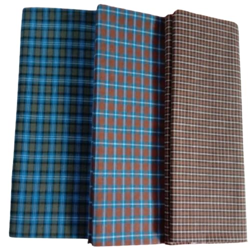SMART SEWINGERS MultiColor Cotton Checkered Lungi for Men's,Pack of 3, Size-2.25 meters-image-8