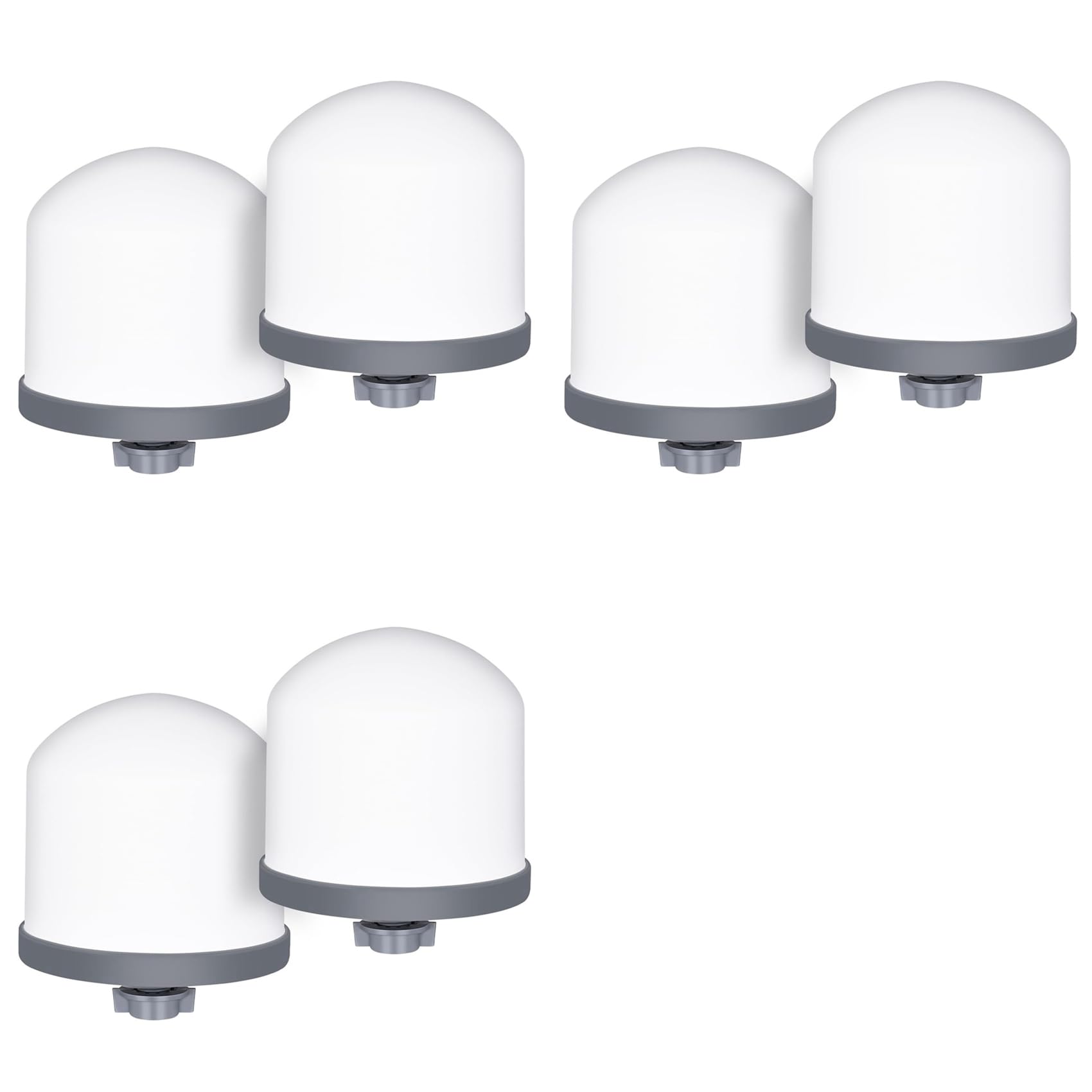 Aundhegrtt 6Pc Replacement Ceramic Filter Magnetized Mineral Water Purifier Water Filter Ceramic Hemisphere Water Filters