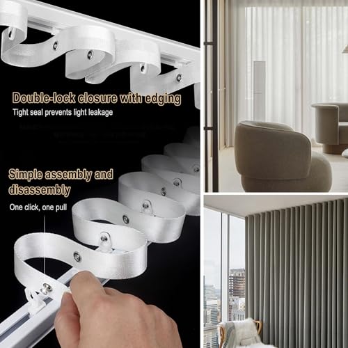 Tringle à rideaux ondulée : la solution anti-blocage en aluminium pour séparation de pièce
