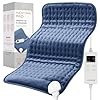 Almohadilla térmica para aliviar los calambres del dolor de espalda, almohadillas térmicas eléctricas ZUODUN para cuello/hombro/pierna con apagado automático grande, 6 ajustes de calor y opciones de