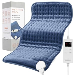Heating Pad for Back Pain Cramps Relief, ZUODUN Electric Heating Pads for Neck/Shoulder/Leg with Auto Shut Off Large, 6 Heat Settings & Moist Heat Options, Christmas Gifts for Women, Men, Mom, Dad Heating Pad for Back Pain Cramps Relief ZUODUN Electric Heating Pads for NeckShoulderLeg with Auto Shut Off Large 6 Heat Settings Moist Heat Options Christmas Gifts for Women Men Mom Dad