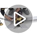 DWVO 5 Blade Ceiling Fan with Light and Remote, 52 Inch Modern Black and Gold Ceiling Fan, 6-Speed Quiet DC Motor, LED Tri-Color Temperature, Memory Function for Bedroom, Living Room, Patio