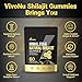 Himalayan Shilajit Gummies with Ashwagandha & Gokshura | 85+ Trace Minerals & Fulvic Acid | Organic, Non-GMO Micronutrient Supplement for Men & Women | 100% Pure & Natural